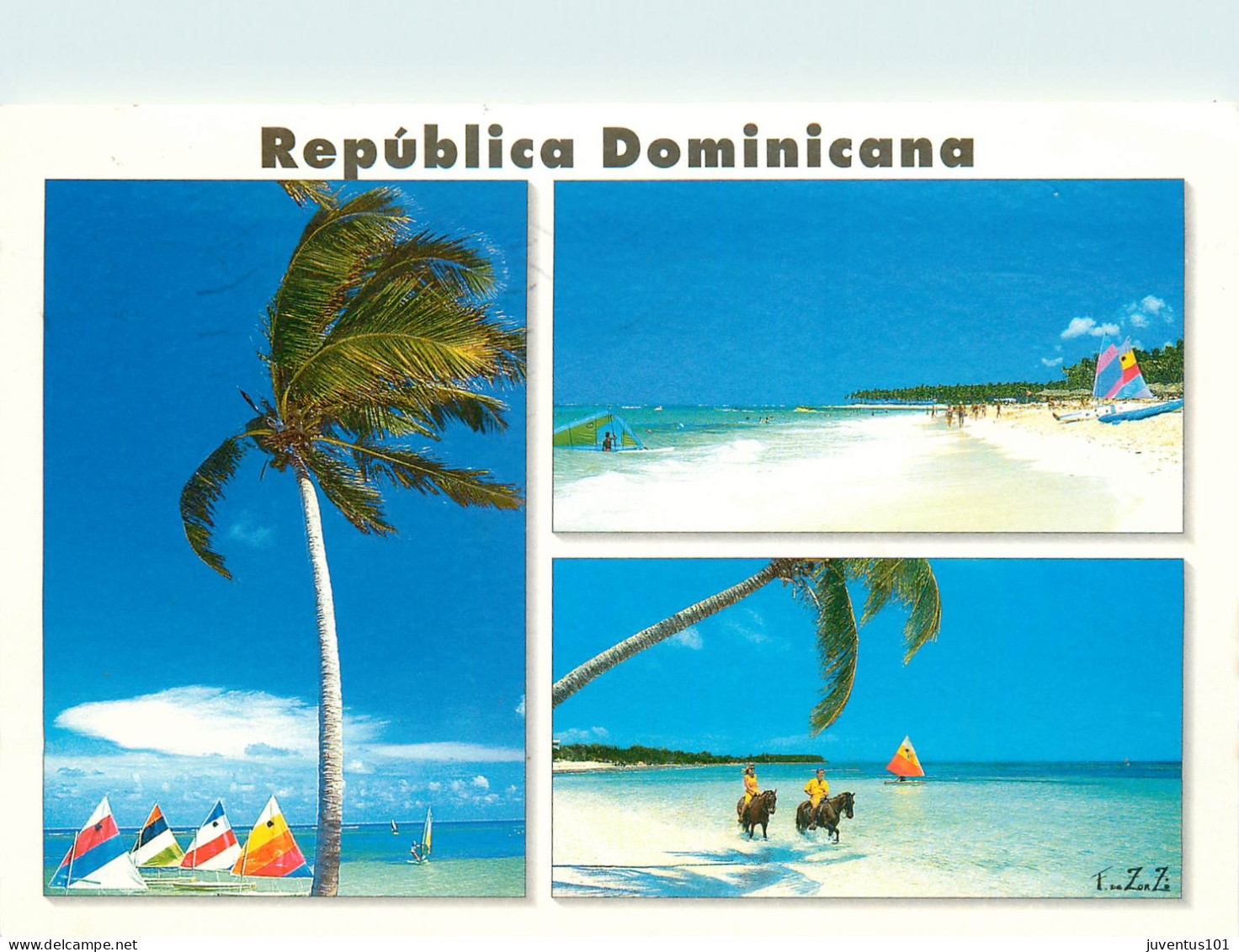 CPSM Republica Dominicana-Bavaro-Punta Cana-Multivues-Timbre       L2362 - Dominicaine (République)