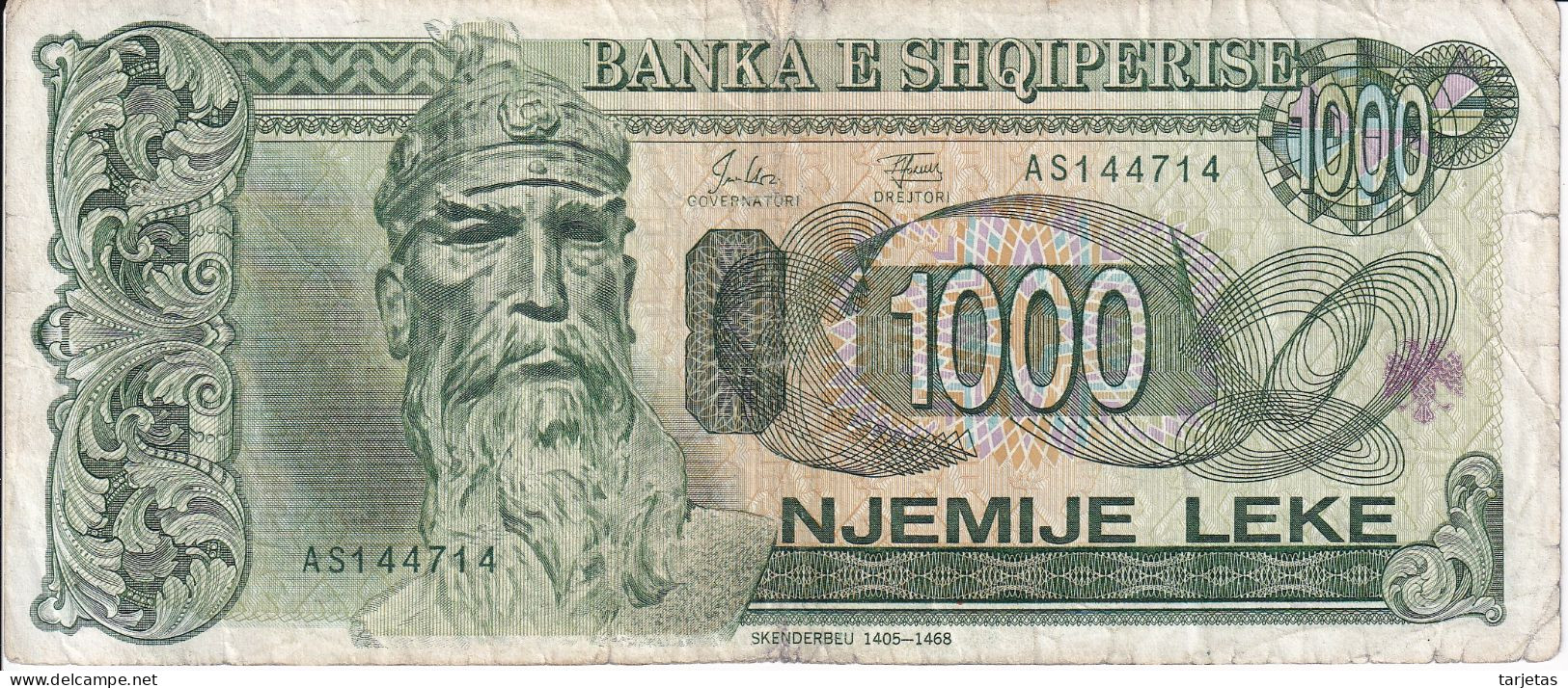 BILLETE DE ALBANIA DE 1000 LEKE DEL AÑO 1994 (BANKNOTE) - Albanien