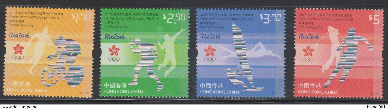 Olympics 2016 - Cycling - HONGKONG - Set MNH - Summer 2016: Rio De Janeiro