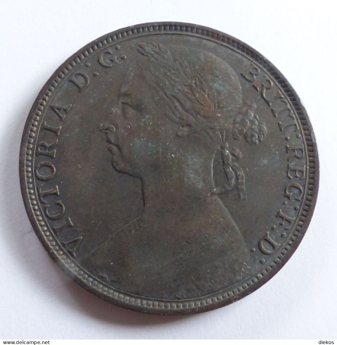 GB Victoria 1890 One Penny  KM#755  VZ  #coin266 - D. 1 Penny