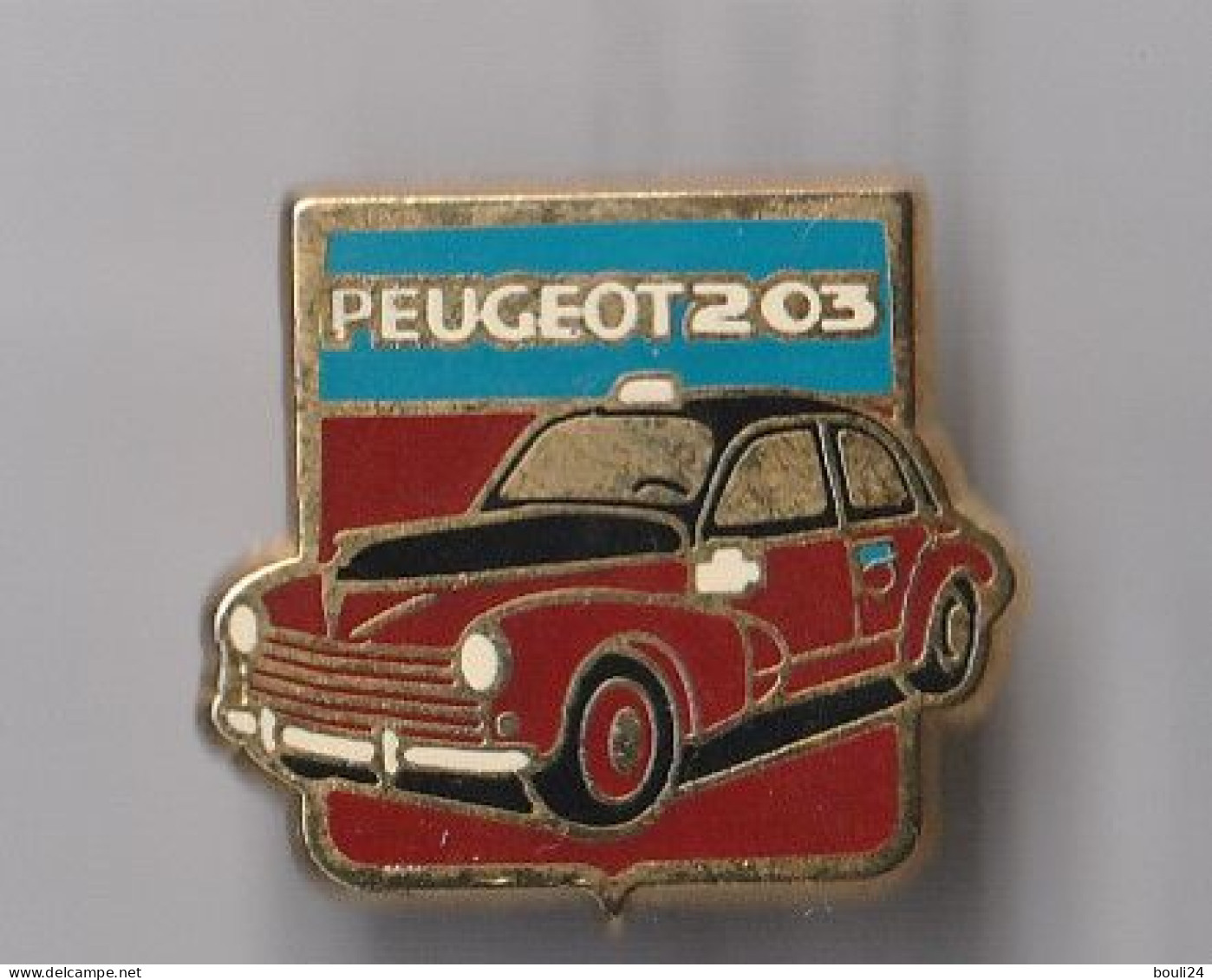 PIN'S    THEME   VOITURE PEUGEOT 203   SIGNE HELIUM  PARIS - Peugeot