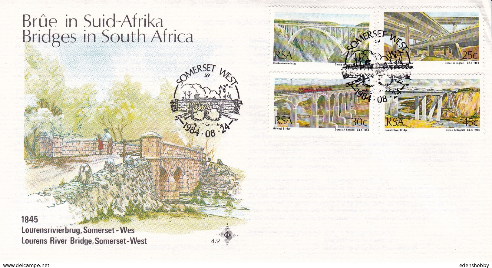 SPECIAL SUNDAY OFFER SOUTH AFRICA - ALL FDCs 1880-1984 - 36 Official First Day Covers