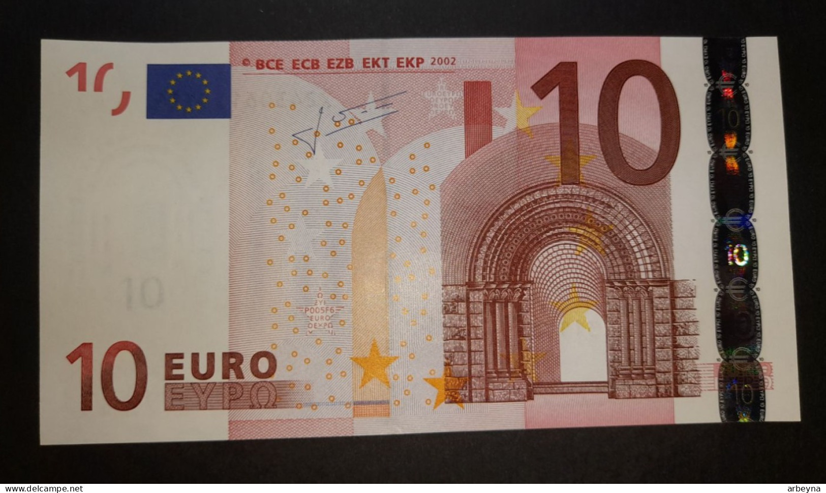 Germany 10X  P005  UNC  Trichet Signature - 10 Euro
