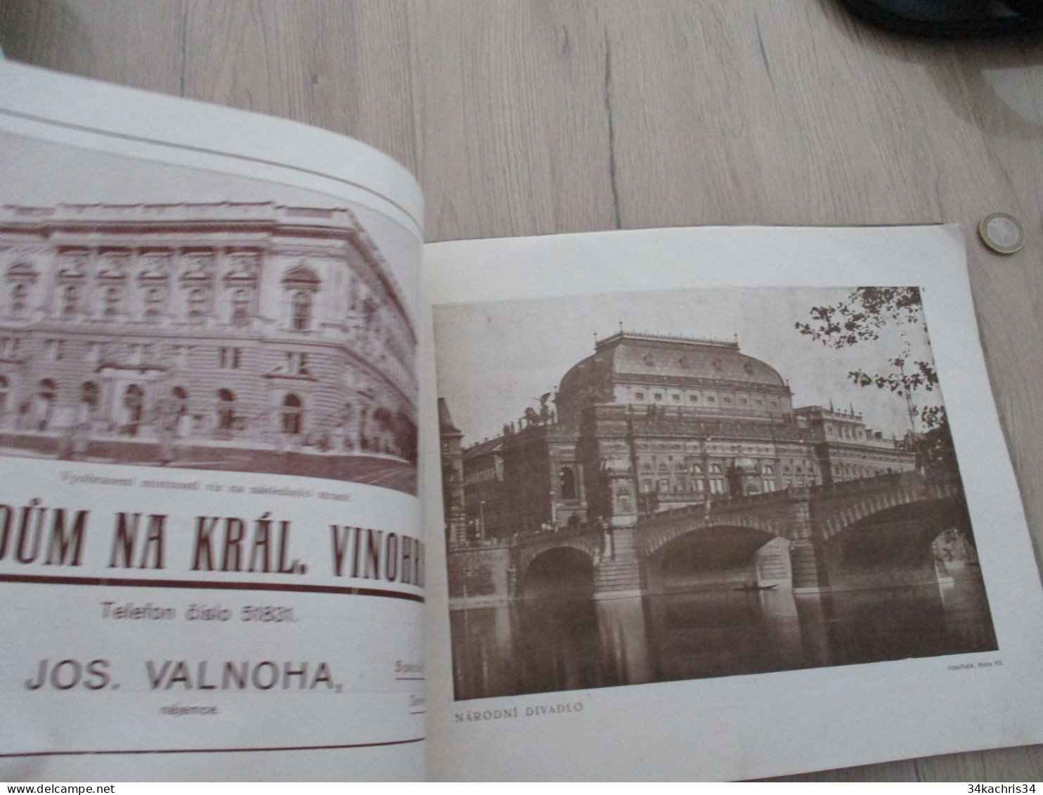 N7 Almanach Grand Format 1920 Praha Prague Tchéquie Czech 39 Pages De Photos Pub Et Texte - Slav Languages