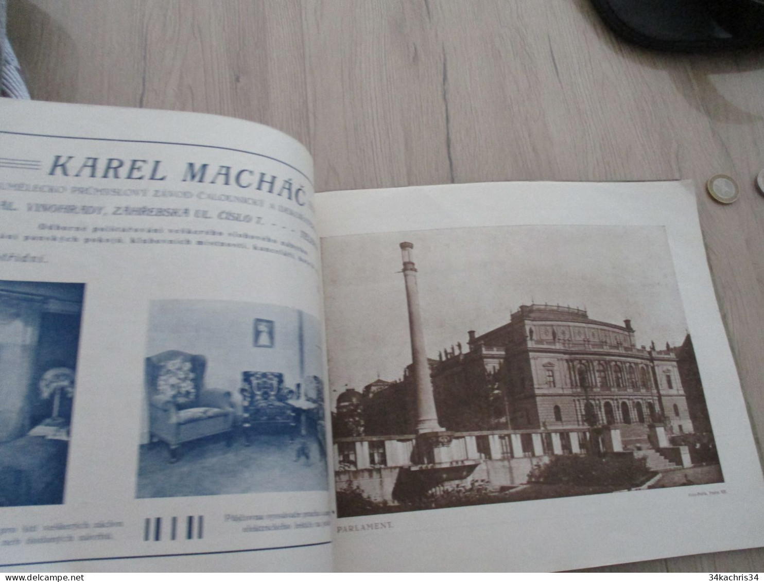 N7 Almanach Grand format 1920 Praha Prague Tchéquie Czech 39 pages de photos pub et texte