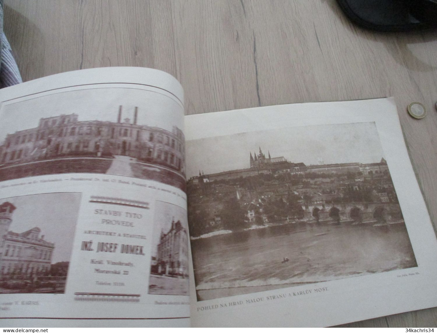 N7 Almanach Grand format 1920 Praha Prague Tchéquie Czech 39 pages de photos pub et texte