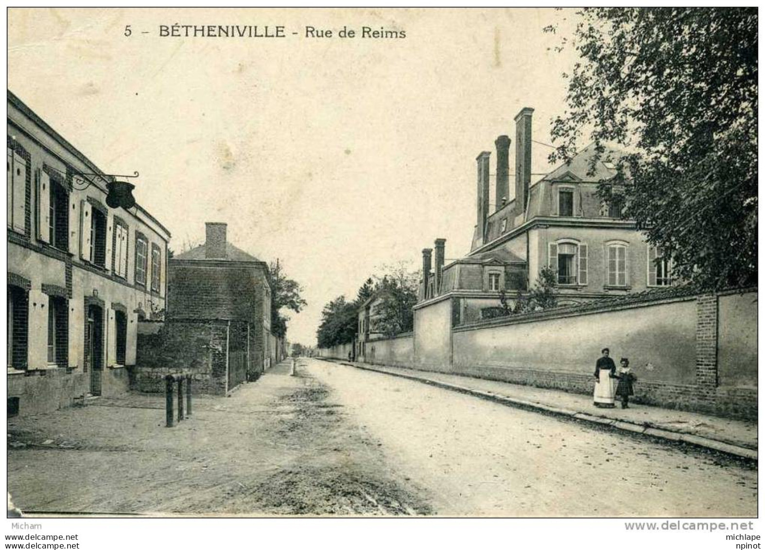 CPA  51  BETHENIVILLE  RUE DE REIMS - Bétheniville