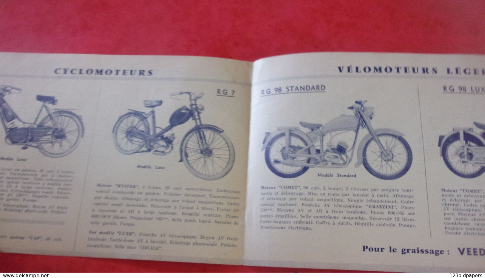 Catalogue SCOOTER CYCLOMOTEURS  MOTOS SPORTS VELOMOTEURS RENE GUILLER CONSTRUCTEUR  FONTENAY LE COMTE - Motor Bikes