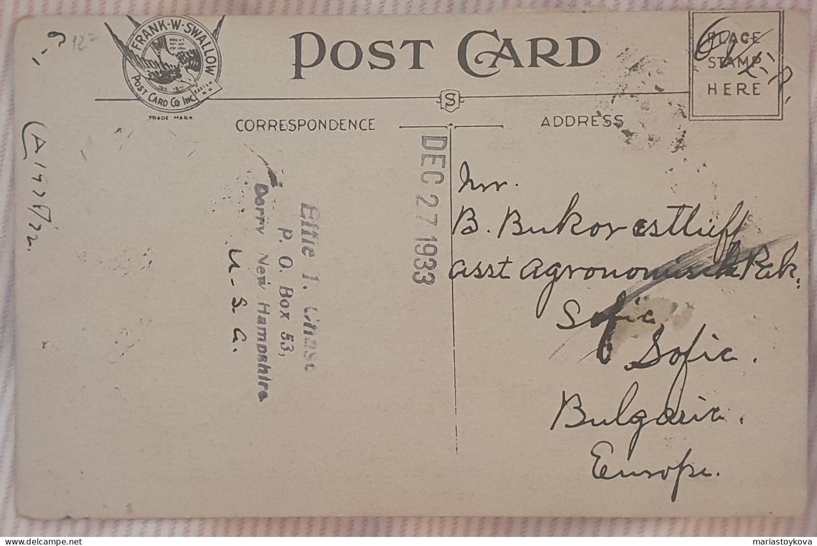 1933.PC US, NH, DERRY, HOOD'S FARM, Vintage Postcard - Derry Village