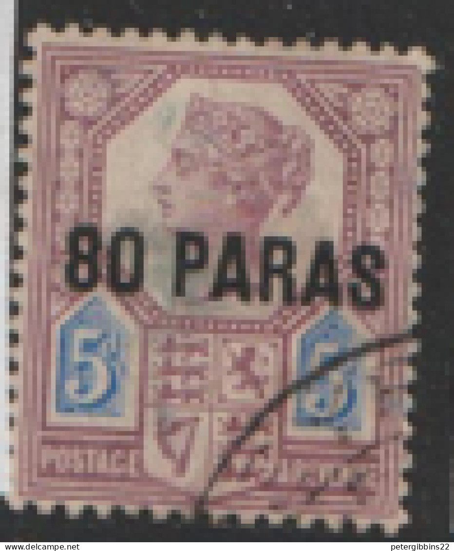 Levant    1887   SG 5  80 PARAS    Fine Used - British Levant