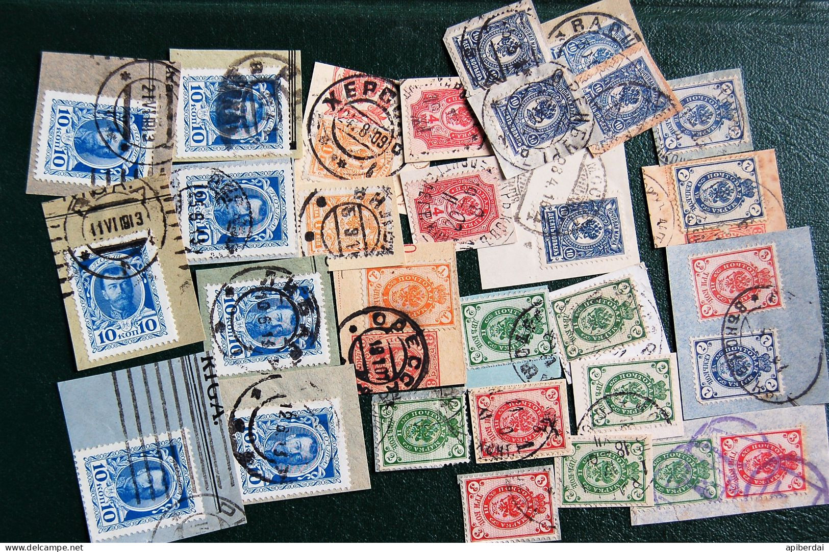 Russia Russie - Small Batch Of 25 Fragments With "empire" Stamps Used - Altri & Non Classificati