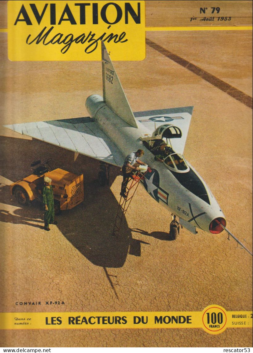 Revue Aviation Magazine N°79 Aout  1953 - Aviation