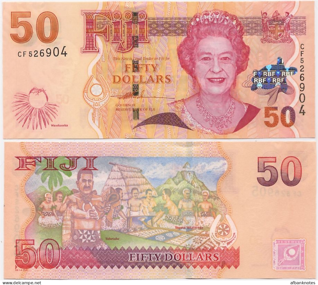 FIJI       50 Dollars       P-113a        ND (2007)       UNC - Figi