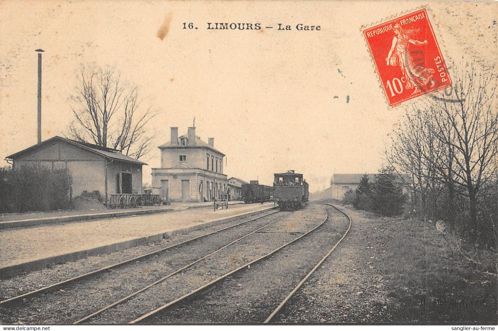 CPA 91 LIMOURS / LA GARE / TRAIN - Limours