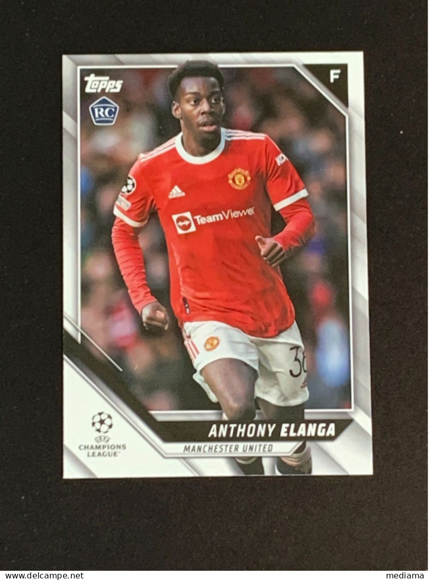 CARD TOPPS UEFA CHAMPIONS LEAGUE GIAPPONE ROOKIE ANTHONY ELANGA MANCHESTER UNITED - Autres & Non Classés