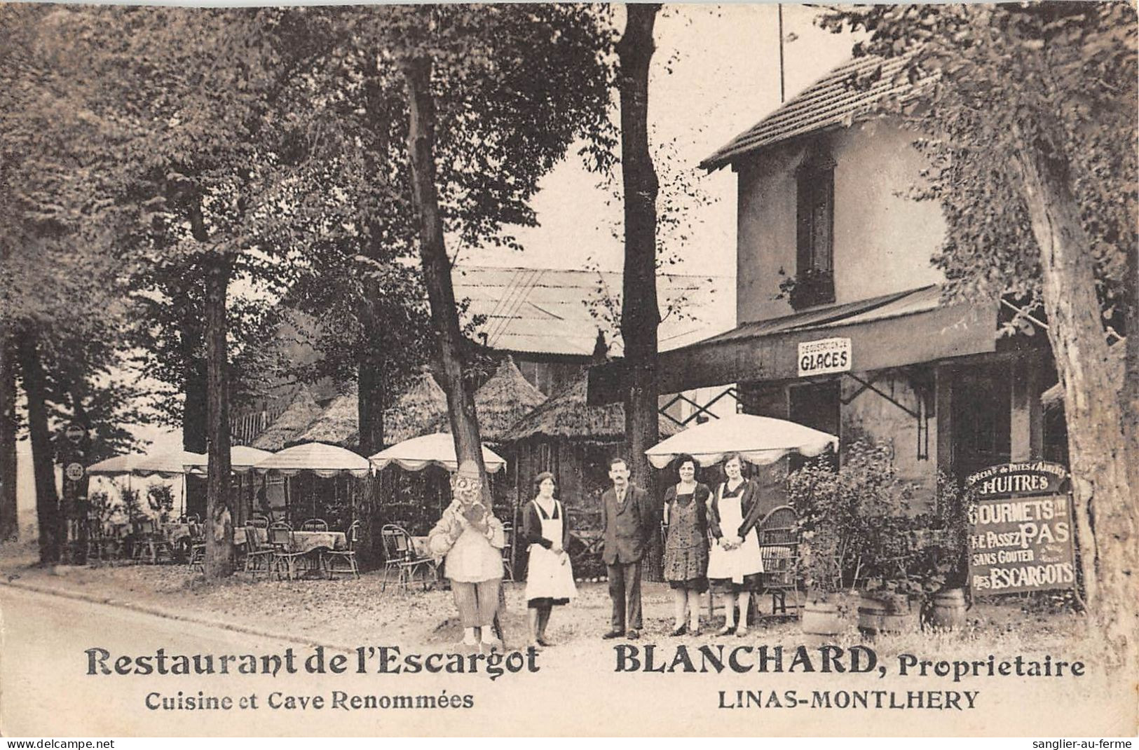 CPA 91 LINAS / MONTLHERY / RESTAURANT DE L'ESCARGOT - Andere & Zonder Classificatie