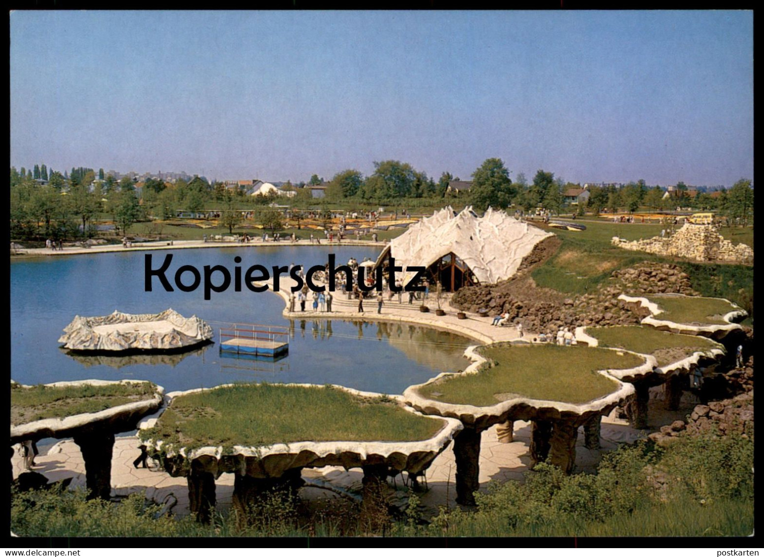 ÄLTERE POSTKARTE BERLIN BUNDESGARTENSCHAU 1985 BUGA PANORAMA Britzer Garten Britz Ansichtskarte AK Postcard Cpa - Neukölln
