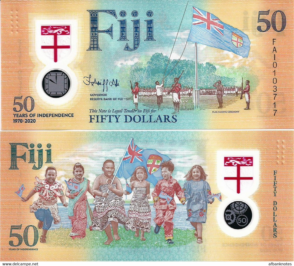 FIJI       50 Dollars       Comm.       P-W121       2020       UNC - Figi