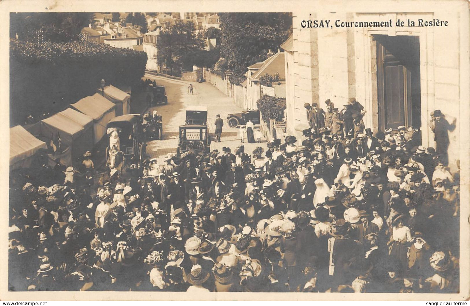 CPA 91 ORSAY / COURONNEMENT DE LA ROSIERE / CARTE PHOTO - Orsay