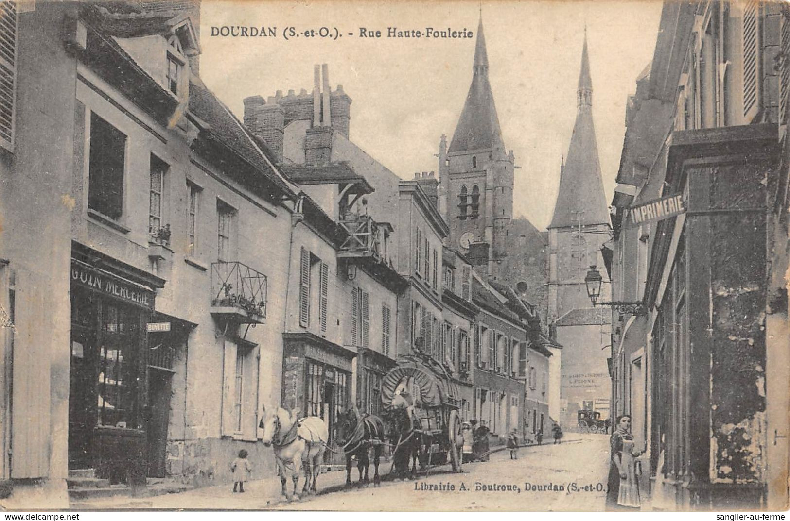 CPA 91 DOURDAN / RUE HAUTE FOULERIE - Dourdan