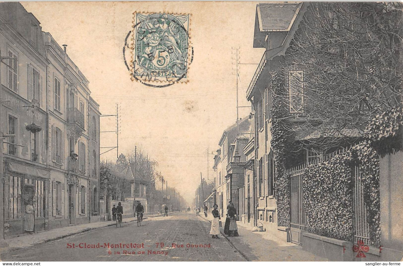 CPA 92 SAINT CLOUD / MONTRETOUT / RUE GOUNOD ET RUE DE NANCY - Saint Cloud