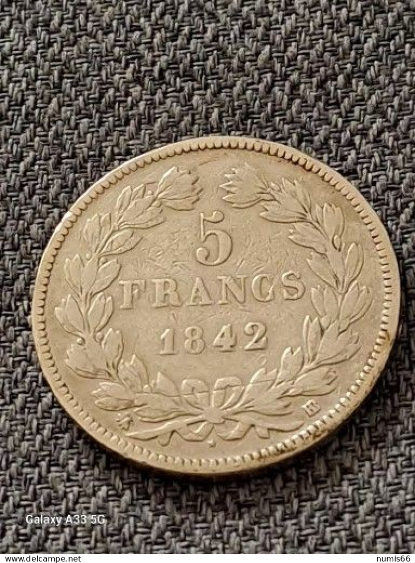 5 Fr Louis Philippe 1842 BB - 5 Francs