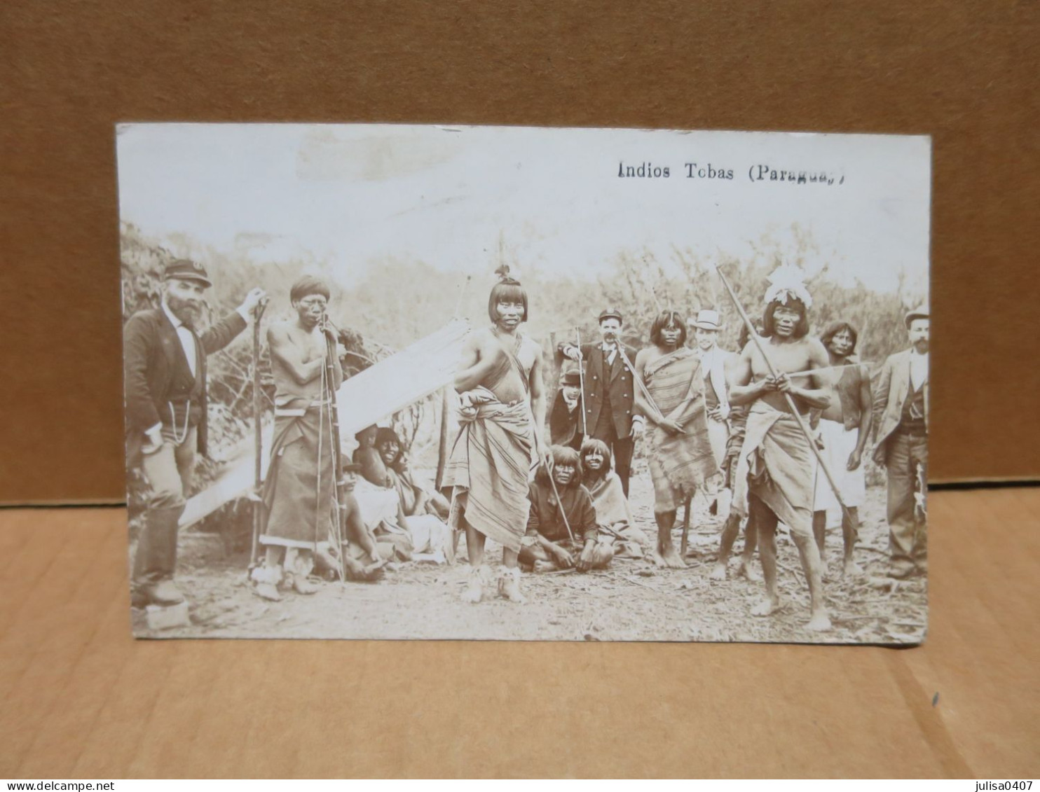 ETHNOLOGIE PARAGUAY Carte Photo Types Indios Tobas Beau Plan - Paraguay