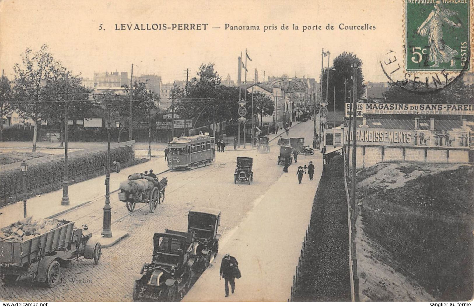 CPA 92 LEVALLOIS PERRET / PANORAMA PRIS DE LA PORTE DE COURCELLES - Levallois Perret