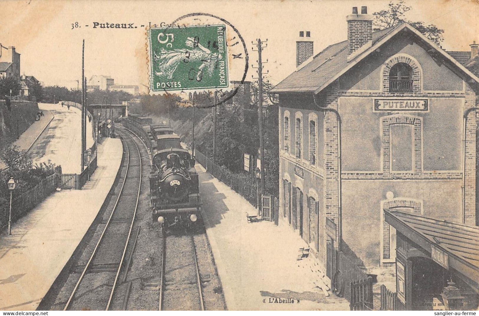 CPA 92 PUTEAUX / LA GARE / TRAIN - Puteaux