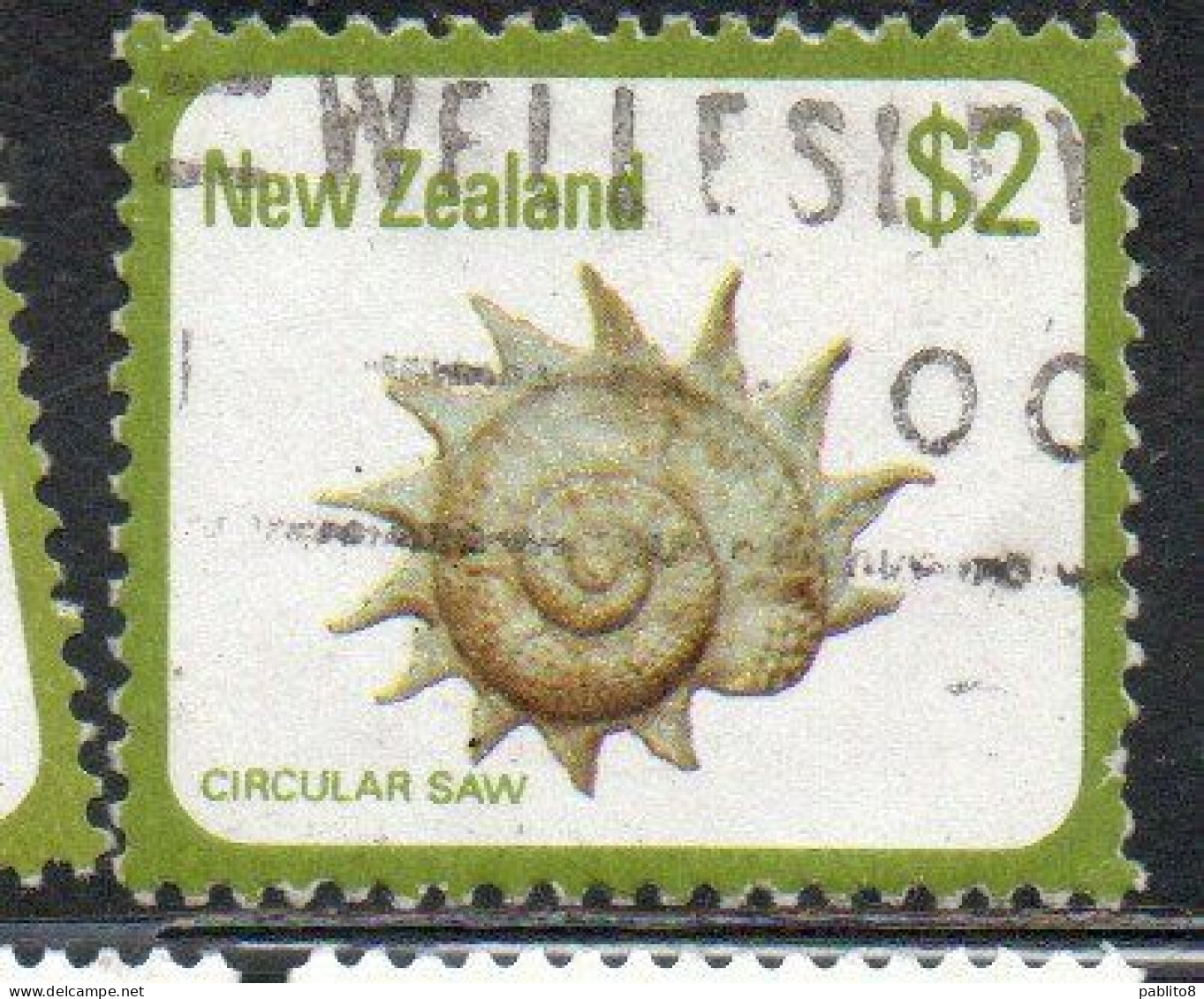 NEW ZEALAND NUOVA ZELANDA 1979 SHELLS CIRCULAR SAW ASTRAEA HELIOTROPIUM 2$ USED USATO OBLITERE' - Used Stamps