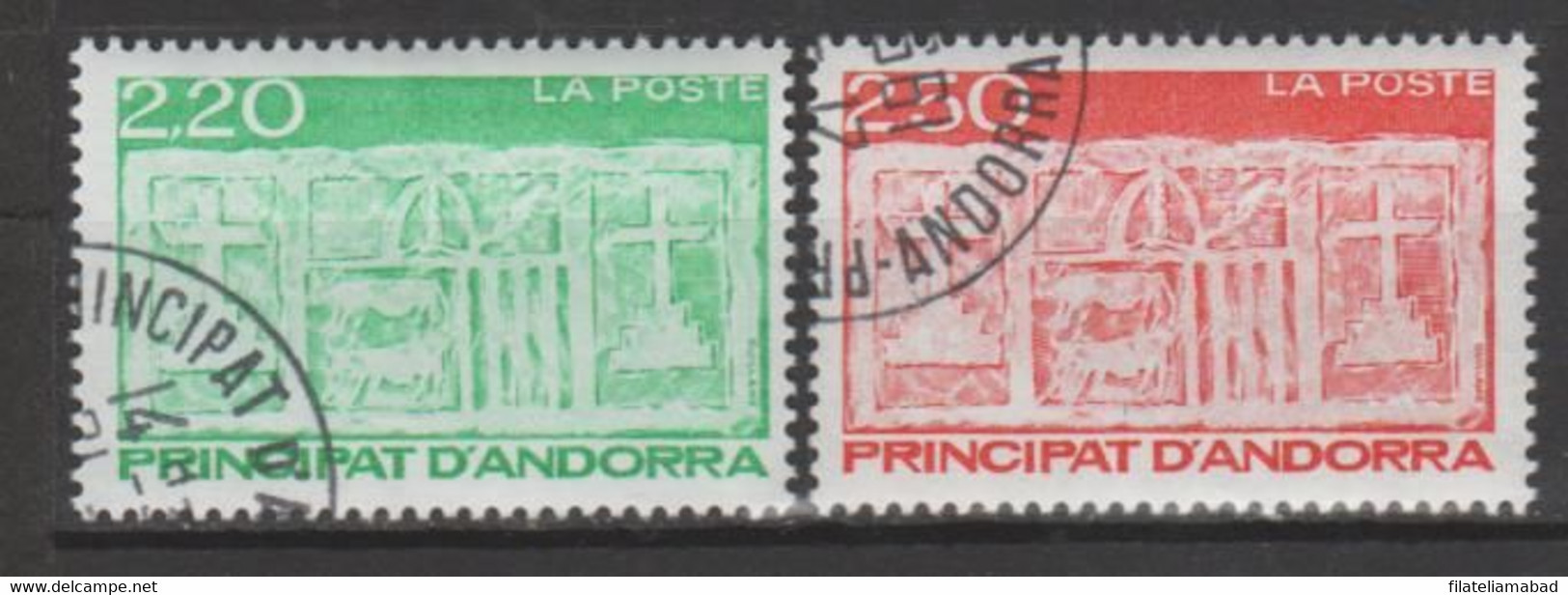 ANDORRA CORREO FRANCES Nº  410/411 ESTE SELLO O SIMILAR USADO O MATASELLADO DE PRIMER DIA (3. 2 ) - Oblitérés