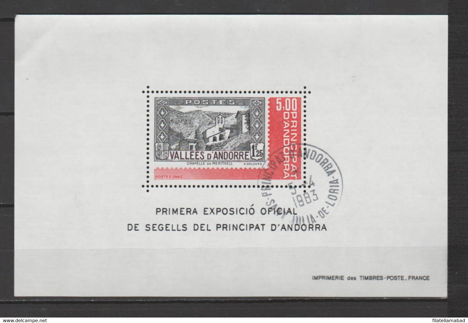 ANDORRA CORREO FRANCES  ESTE SELLO O SIMILAR USADO O MATASELLADO DE PRIMER DIA (C.F ) - Used Stamps