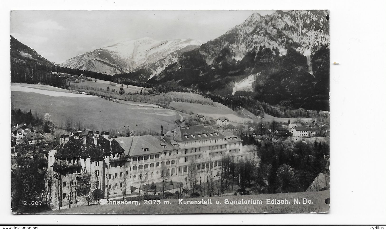 CPA - EDLACH KURANSTALT U. SANATORIUM - SCHNEEBERG - Schneeberggebiet