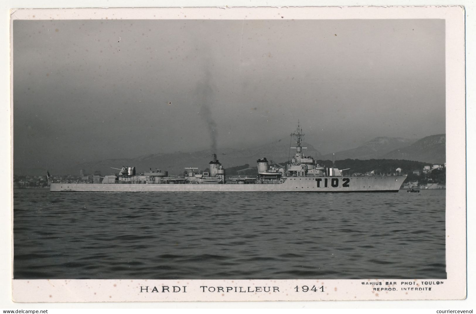 CPM - "HARDI" - Torpilleur - 1941 - Guerre