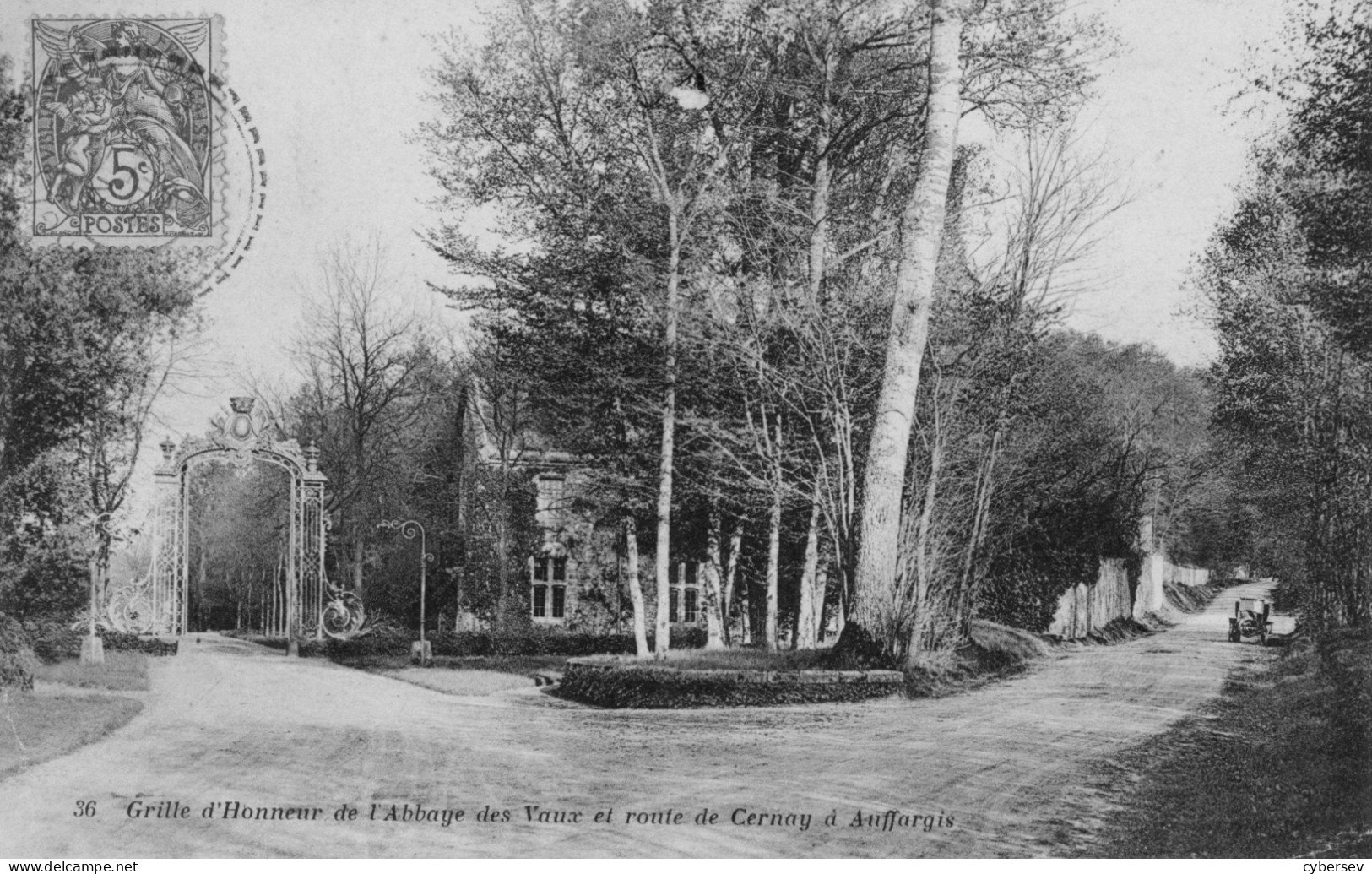 AUFFARGIS - CERNAY - Grille D'honneur De L'Abbaye Des Vaux Et Route De Cernay à Auffargis - Auffargis