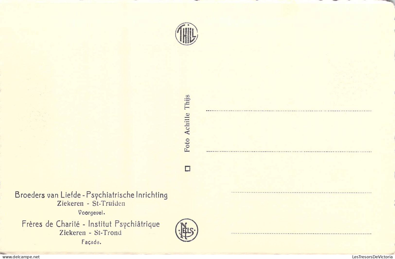 BELGIQUE - St-Trond - Ziekeren - Frères De Charité - Institut Psychiatrique - Façade - Carte Postale Ancienne - Sint-Truiden