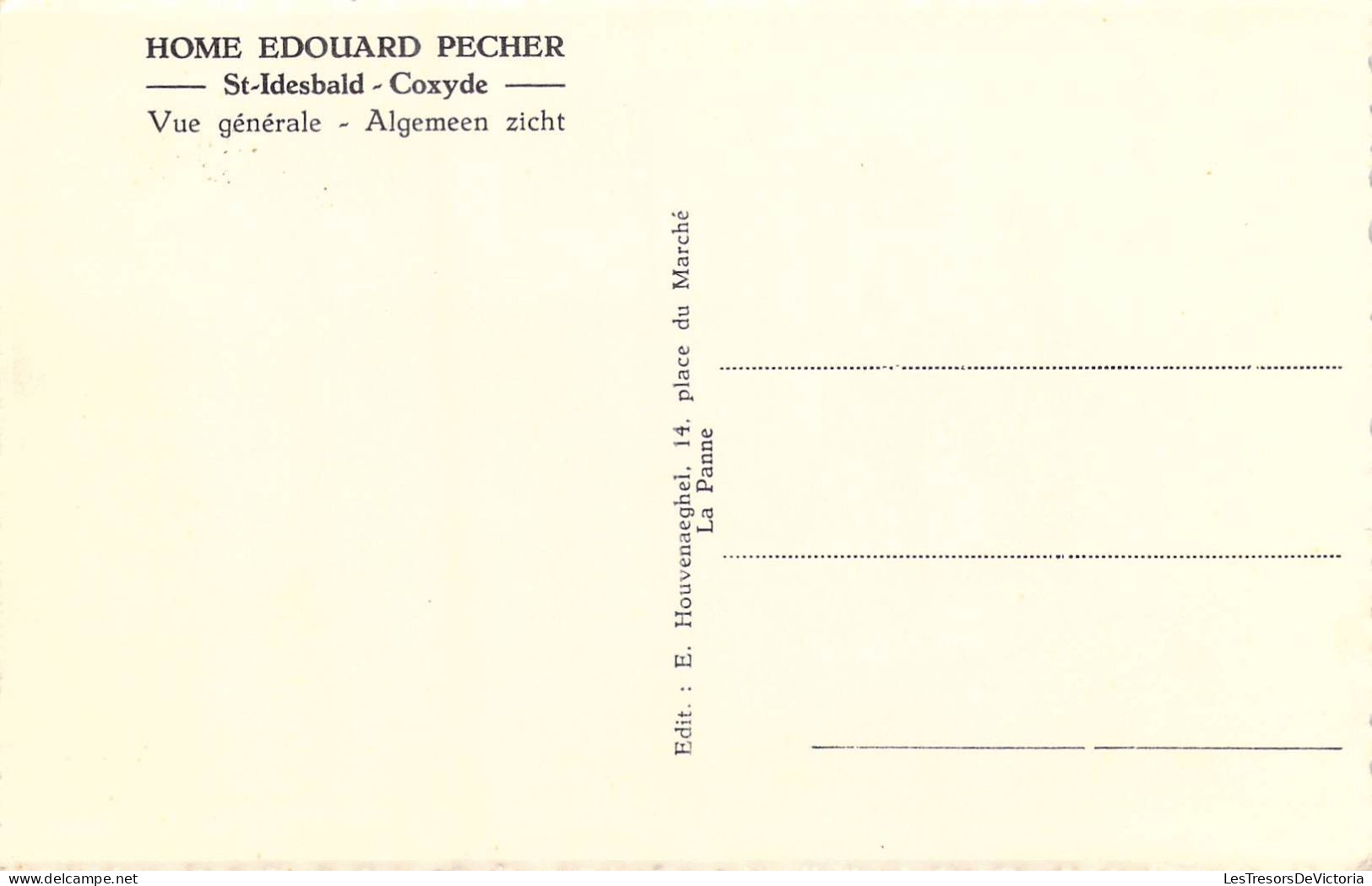 BELGIQUE - Coxyde - Vue Générale - Home Edouard Pecher - Carte Postale Ancienne - Koksijde