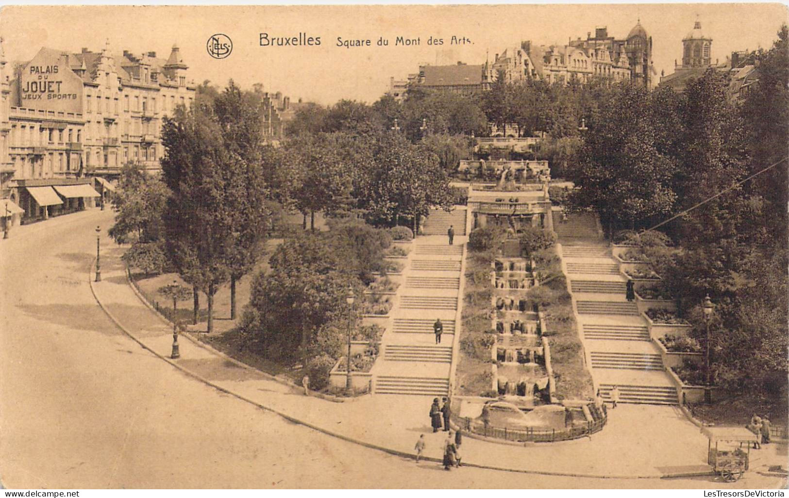 BELGIQUE - Bruxelles - Square Du Mont Des Arts - Carte Postale Ancienne - Piazze