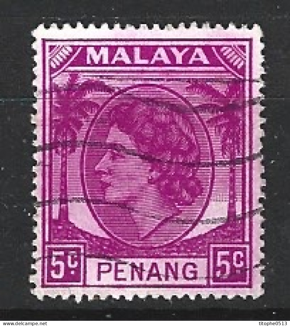 PENANG. N°26 Oblitéré De 1954-5. Elizabeth II. - Penang