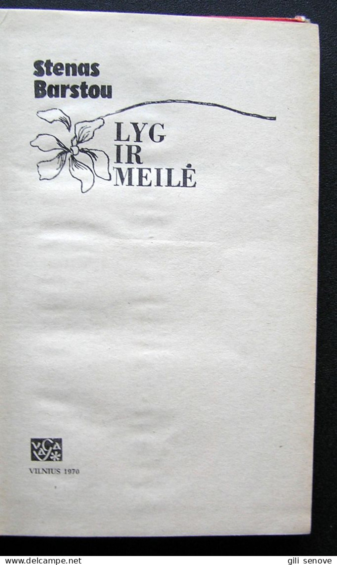 Lithuanian Book / Lyg Ir Meilė Stan Barstow 1970 - Novels