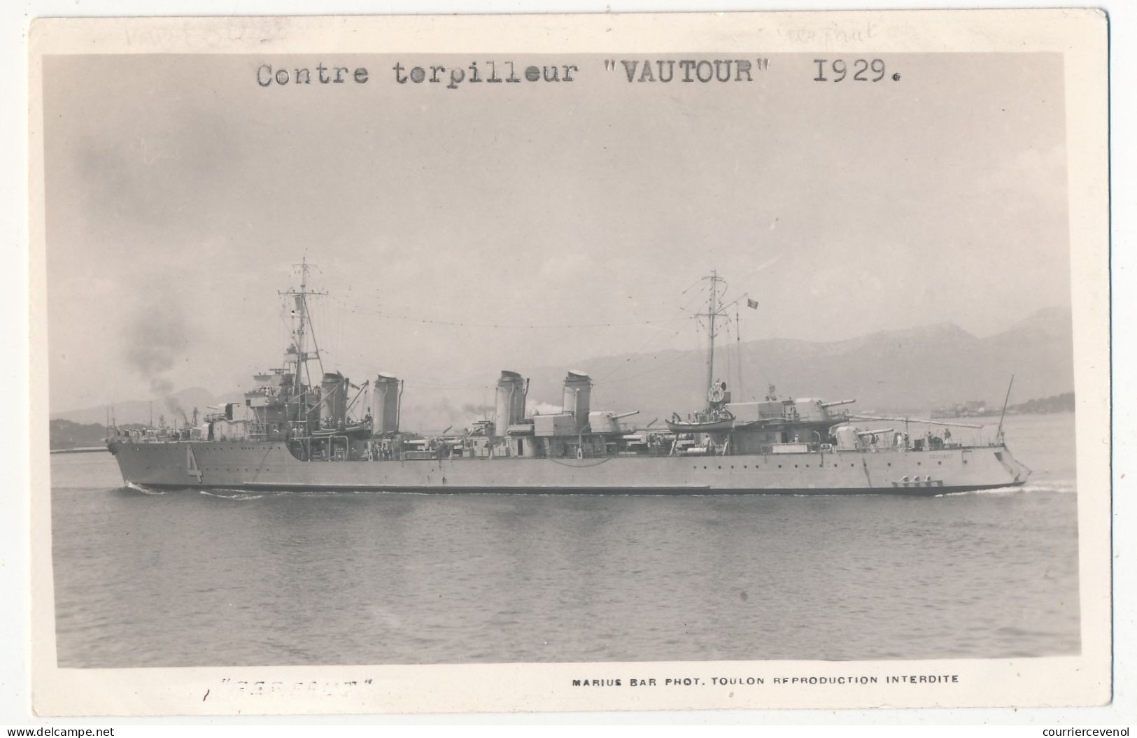 CPM - Contre-Torpilleur "VAUTOUR" 1929 - Warships