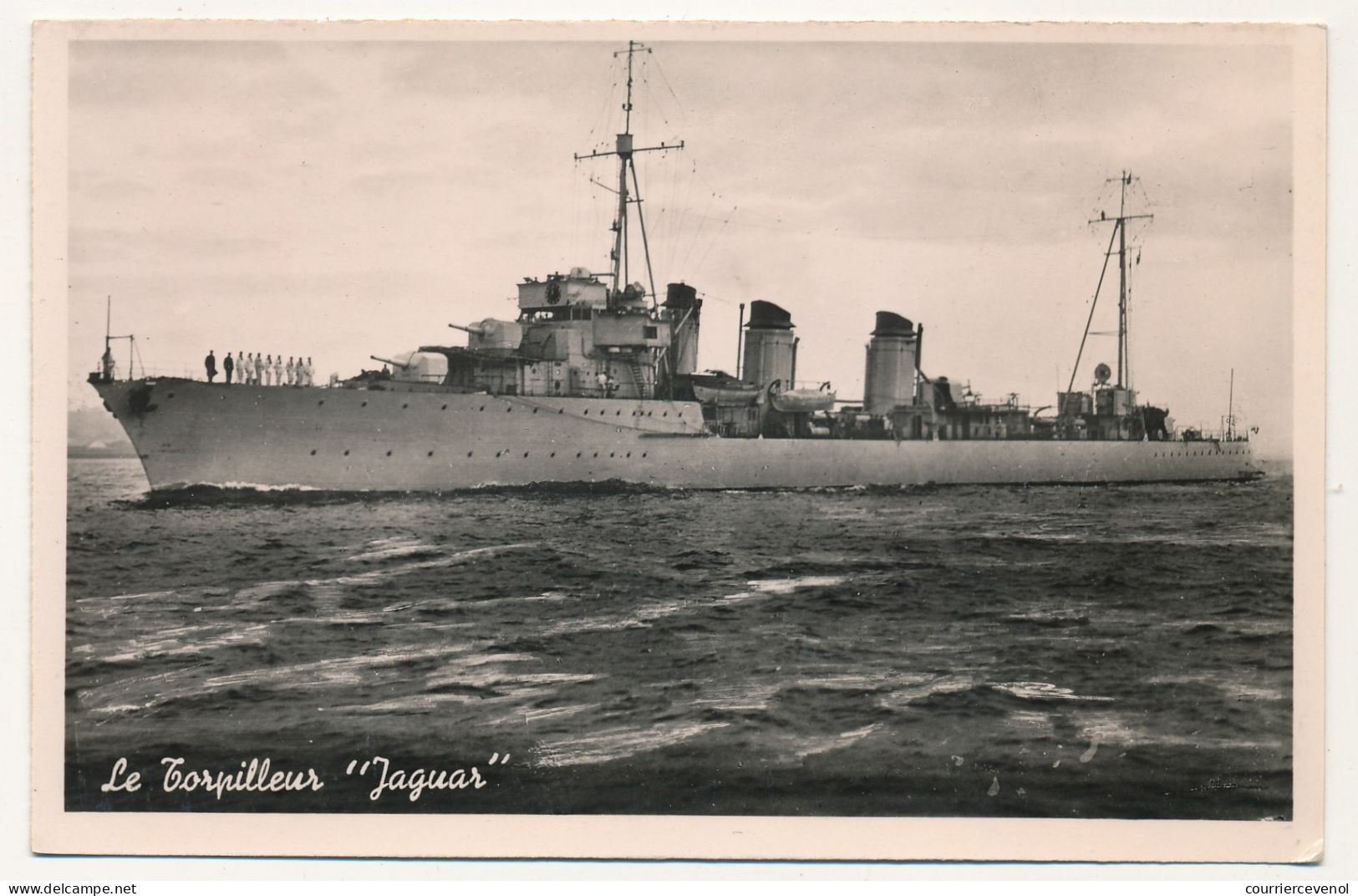 CPSM -  Le Torpilleur "JAGUAR" - Warships