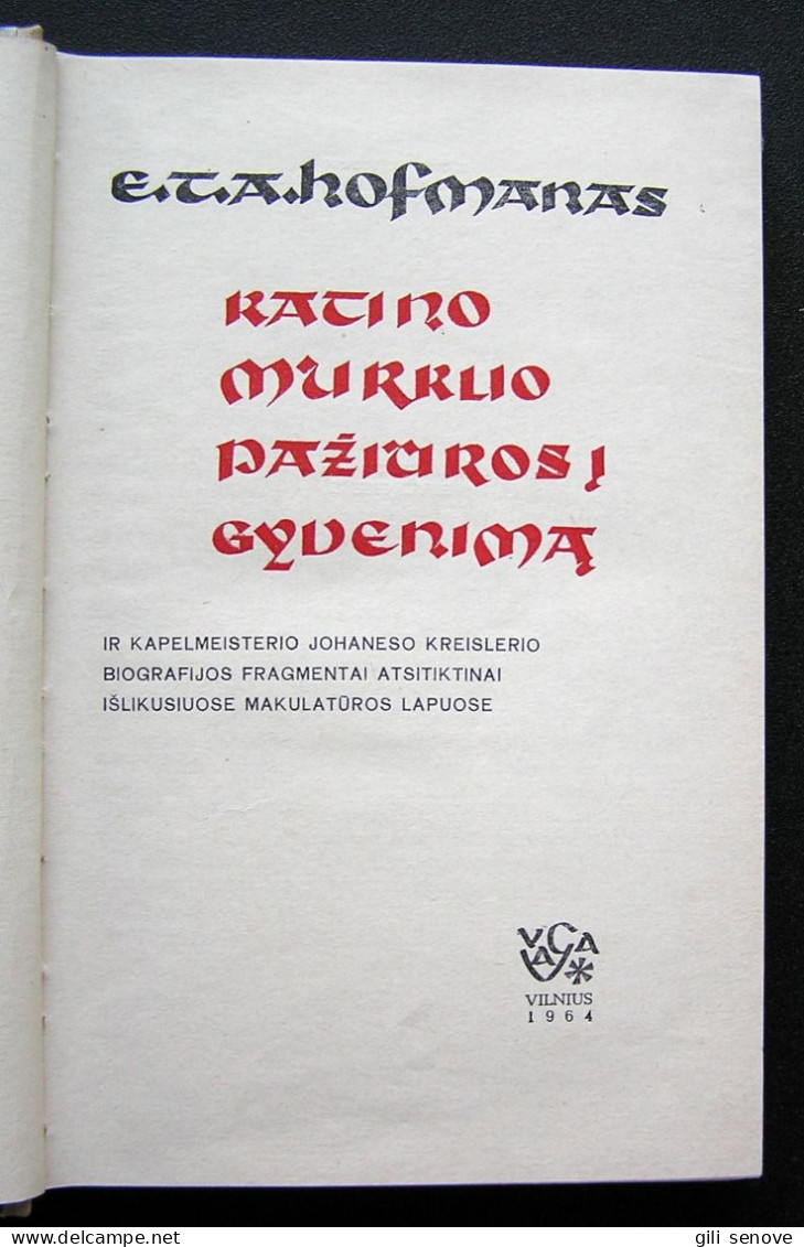 Lithuanian Book / Katino Murklio Pažiūros į Gyvenimą 1964 - Novels