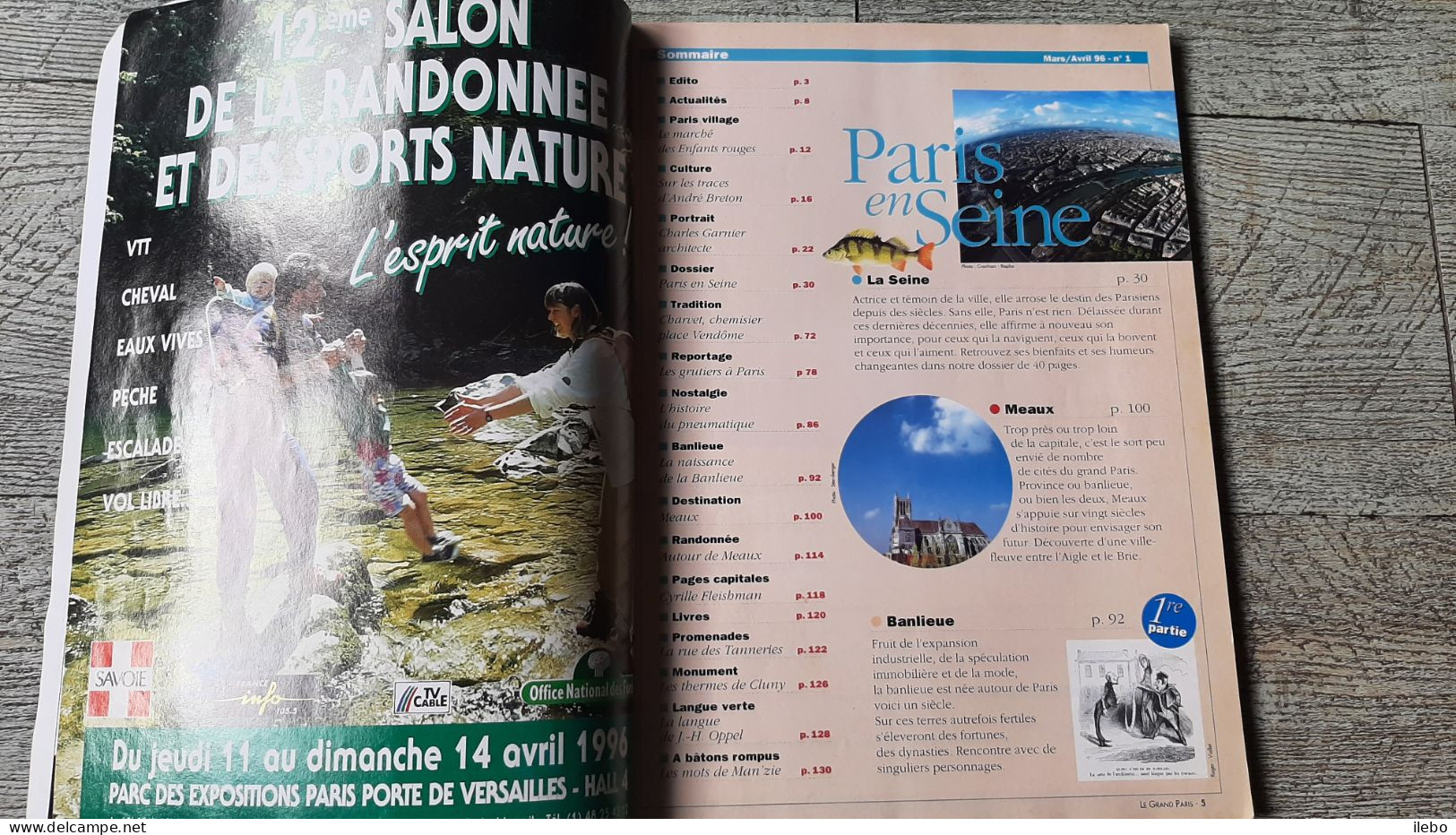 Magazine Du Grand Paris Tous En Seine Paris Au Fil De L'eau 1996 Opéra Garnier Grutiers Banlieue - Parijs