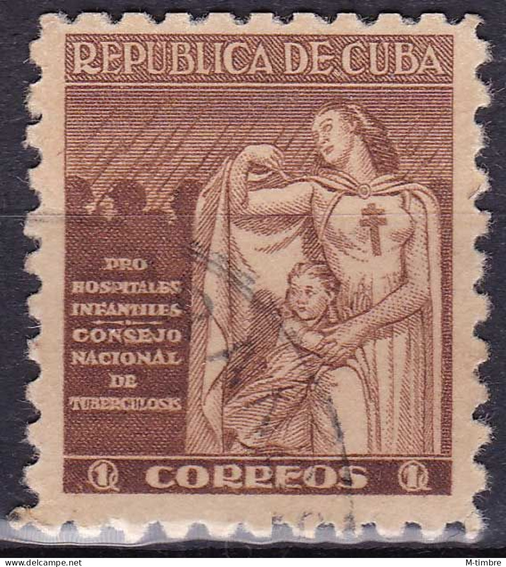 Cuba (Bienfaisance) YT B8 Mi Z8 Année 1943 (Used °) Enfant - Tuberculose - Beneficenza