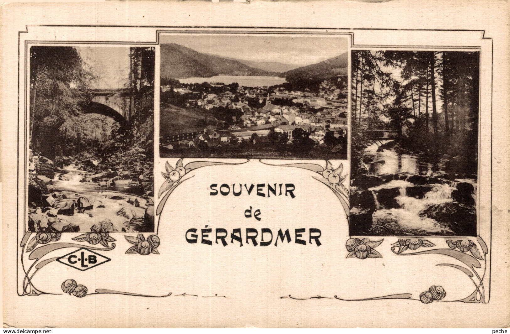 N°109141 -cpa Souvenir De Gérardmer - Souvenir De...