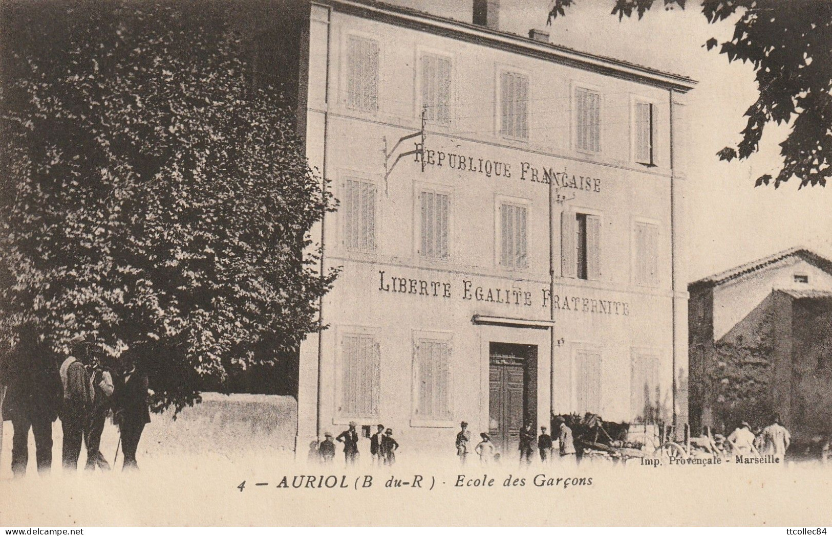 CPA-13-AURIOL-Ecole Des Garçons - Auriol