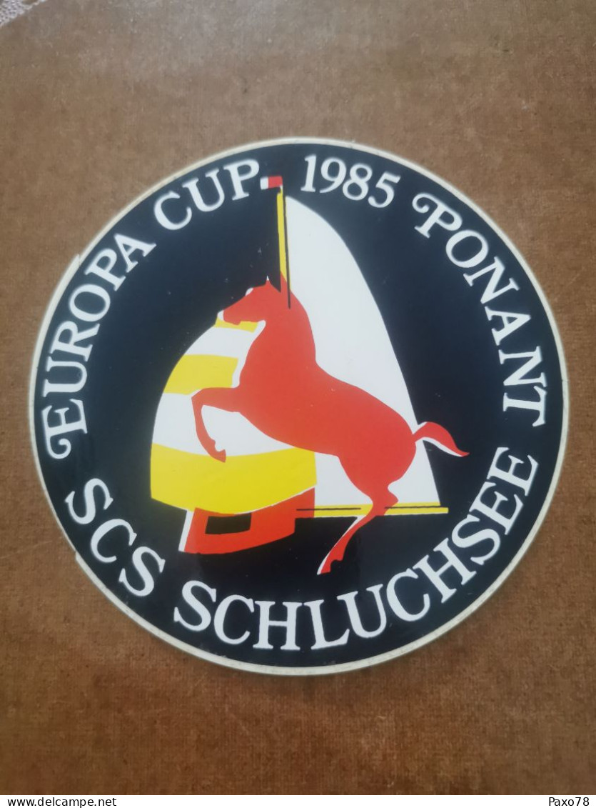 Autocollant Publicitaire , Europa Cup 1985, Ponant Scs Schluchsee - Aufkleber