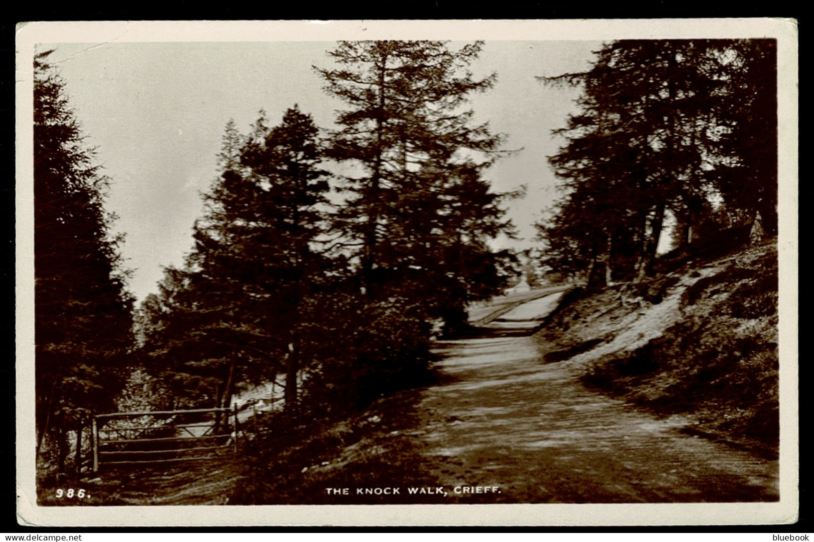 Ref 1628 -  Real Photo Postcard - The Knock Walk - Crieff Perthshire Scotland - Perthshire