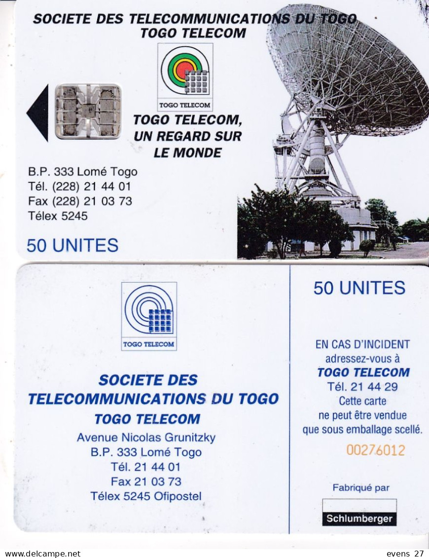 TOGO-TELECOM-50 UNITS- CHIP PHONECARD USED- - Sychelles